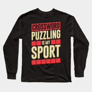 Crossword Puzzling Is My Sport Long Sleeve T-Shirt